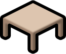 table square brown